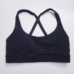 Stori Black Strappy Crisscross Sports Bra